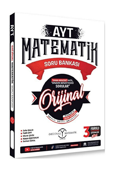 Evrensel İletişim Yayınları Orjinal AYT Matematik Soru Bankası / Orjinal Matematik - %15 Kolay %75 Orta %10 Zor Sorular - ÖSYM T