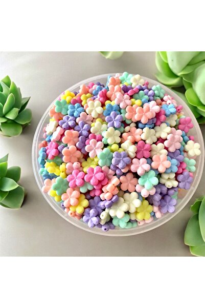 312 KONSEPT 50 bucăți de mărgele din plastic acrilic cu margarete colorate, bijuterii, colier, brățară (13 mm)