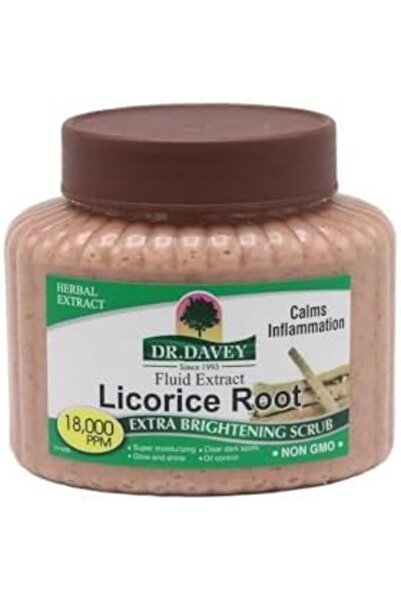 Dr. Davey دكتور ديفي مقشر تبييض مضاعف بخلاصة عرق السوس - 500 جم
