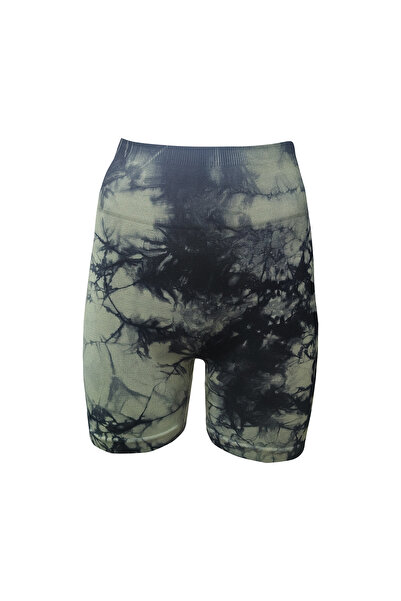 baim X Scrunch Seamless High Waist Tummy Control Tie Dye Pattern Shirring Sports Short Leggings