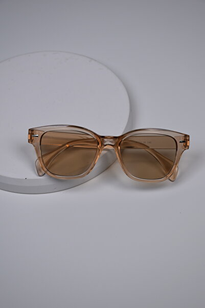 LOOKUP NEW Unisex Women Men Uv400 Protected Bone Square Rectangle Metal Detail Sunglasses