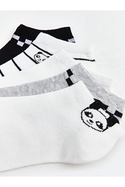 LC Waikiki Дамски чорапи до глезена с шарки LCW DREAM, комплект от 5 броя (W5)