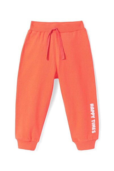 Babyhug Single Jersey Knit Full Length Printed Lounge Pants, Pack of 2 - Orange & Blue