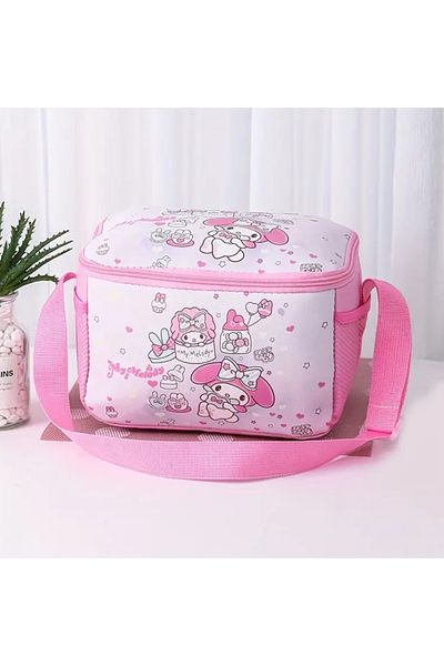 So Iconic Sanrio My Melody Thermal Insulated Children's Lunch Bag / Pink Color Bag with Strap / Meal Bag