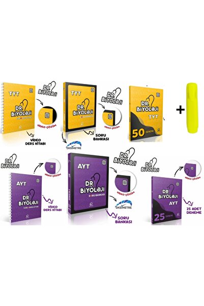 Oksijen Yayınları Dr. Biyoloji Tyt Ayt Video Ders Kitabı Soru Bankası Deneme ...