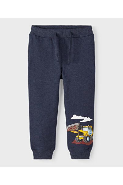 Name it Name It Printed Sweatpants -Dark Sapphire