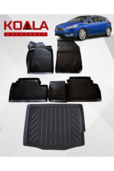 KoalaOtoTekstil Ford Focus 3-4 Hatchback (2011-2018) Ile Uyumlu-Araca Özel Pa...