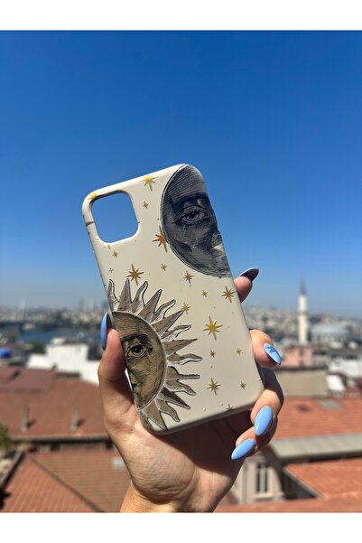 Mobildizayn VIVO Y22S Uyumlu Güneş ve Ay Desenli Telefon Kılıfı