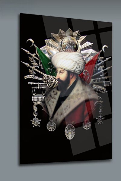 glassartdesign Fatih Sultan Mehmet și Tablo cu Tuğra - Tablo religios - Tablo...