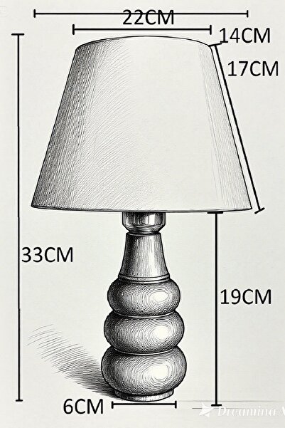 571 Store Sina Table Lampshade Wooden Body Fabric Headboard Decorative Table Lamp Night Light