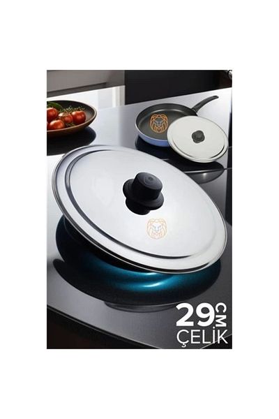 RBY Bx 29 cm Frying Pan Lid Steel Żelazny Design