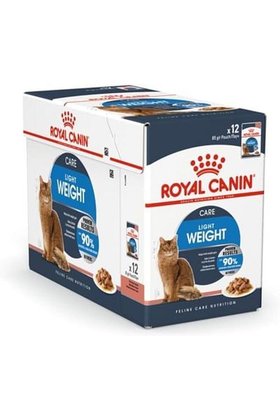 Royal Canin Light Weight In Gravy Wet Food for Overweight Cats in Gravy 12*85g