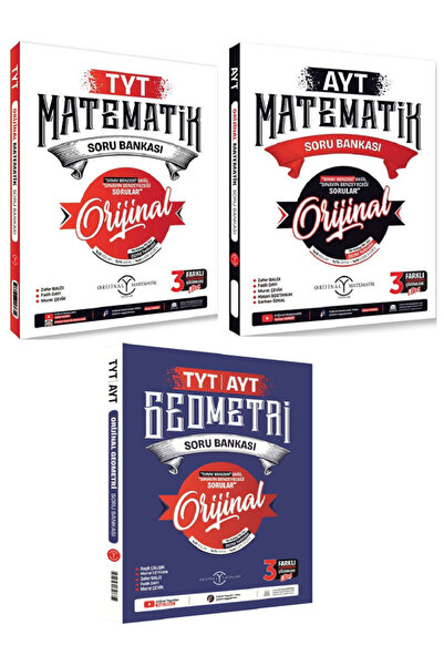 Evrensel İletişim Yayınları Orjinal TYT - AYT Matematik Soru Bankaları + Orji...