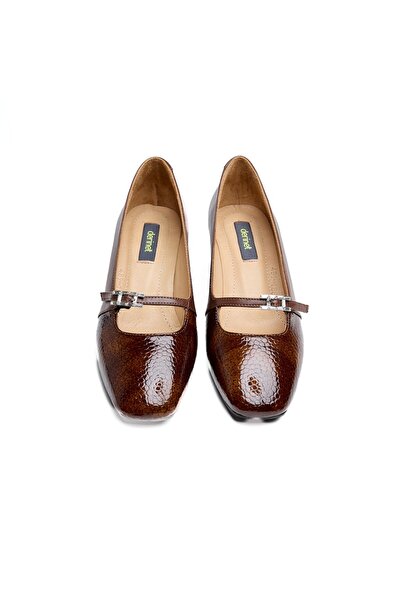 derinet Hakiki Deri Kadın Topuklu Ayakkabı