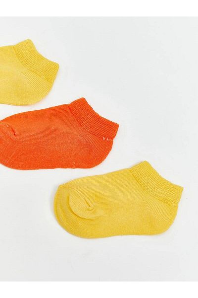 LC Waikiki Lcw Eco Basic Girl's Booties Socks 3-Piece (W5)