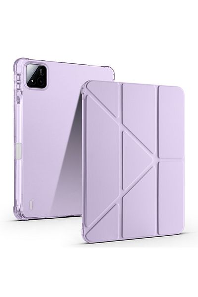 kılıffuarı Xiaomi Mi Pad 7 - 7 Pro 11.2 Inch 2025 Case Soft Tri Folding with Pen Compartment Stand Sleep Mode