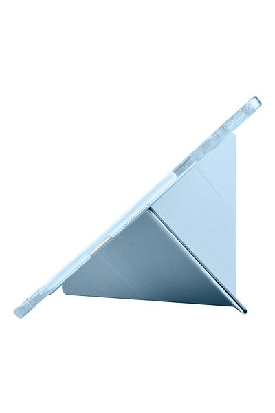 kılıffuarı Lenovo Tab Pro 12.7 Case Tri Folding Silicone with Pen Compartment Foldable Stand Pu Leather Soft