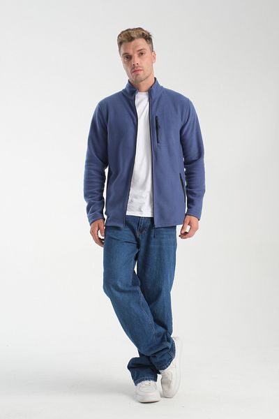 KAPHONE Unisex Fleece Full Zipper 3 Pocket Fleece Jacket