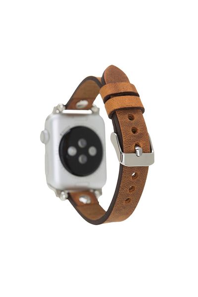 PLM سوار جلدي متوافق مع ساعة Apple مقاس 38-40-41 ملم Ferro ST G19