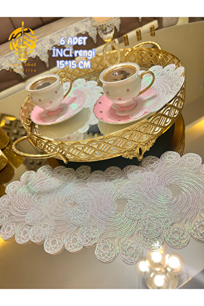 Tekstilsa Χαρτοπετσέτες κοκτέιλ, θήκες για καφέ, σουβέρ 6 τεμαχίων Χαρτοπετσέ...