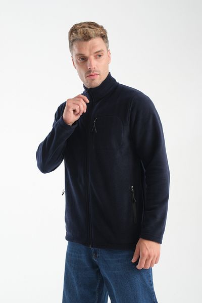 KAPHONE Unisex Fleece Full Zipper 3 Pocket Fleece Jacket
