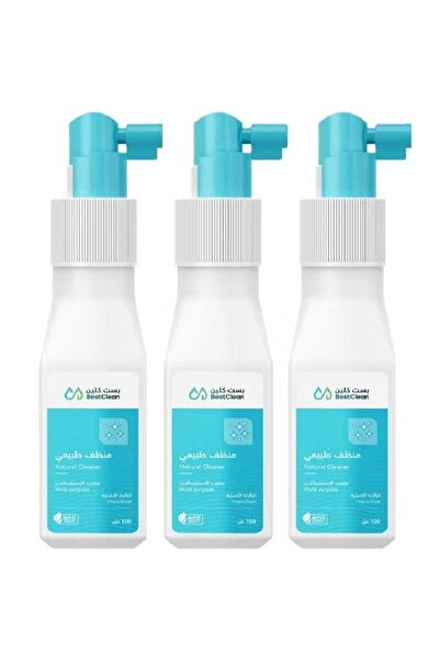 Best Clean بخاخ مزيل الشحوم متعدد الاستخدامات من بيست كلين، منظف الأسطح، مزيل البقع العميق - 3 × 100 مل