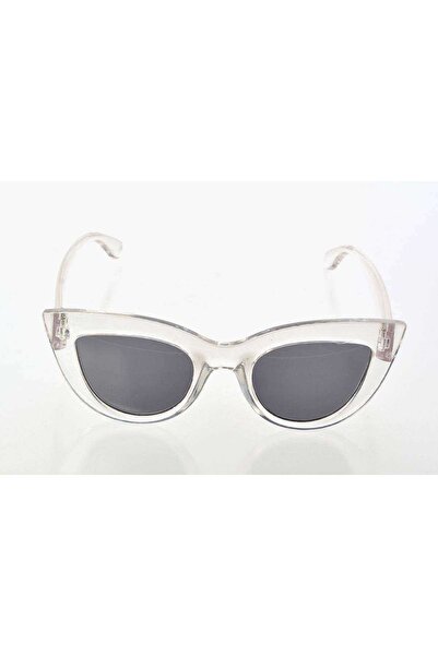 Royaleks Transparent White Frame Cat Eye Women's Sunglasses - Fashion Eyewear