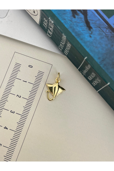 Rupen Kraft 925 Ayar Gümüş Kolye Vatoz Balığı Kolye Ucu Gümüş Kolye Şans Koly...