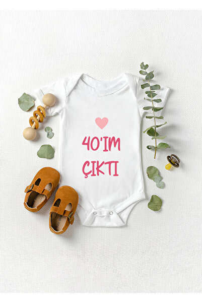 Lotus Baby بدلة أطفال من القطن العضوي بنسبة 100% للفتيات 40 بأكمام قصيرة وأزر...