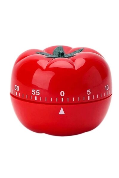 OEC Cronometru mecanic de bucatarie forma de rosie, 60 de minute, 6.3 x 4.5 cm, material ABS, rosu