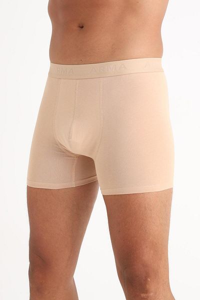 Arma Yıldız Boxer invizibil pentru bărbați, culoarea pielii, lenjerie de corp, boxer, pachet de 3, bumbac, lycra, țesătură elastică