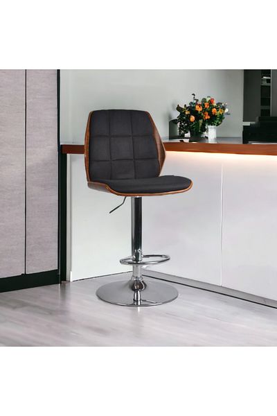Al Saada Home Black Bar Chair 104 x 50 x 50 cm