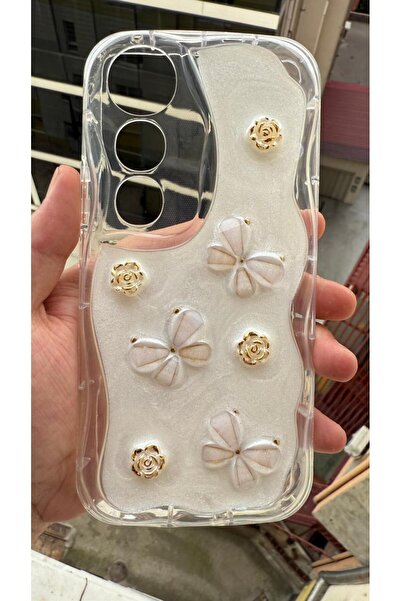 Rivor Vivo V50 Lite Uyumlu Kılıf Kamera Korumalı Kelebek Ve Çiçek Kabartmalı ...