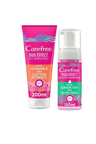 Carefree Intimate Care Duo Effect Wash 200ml & Foam 150ml