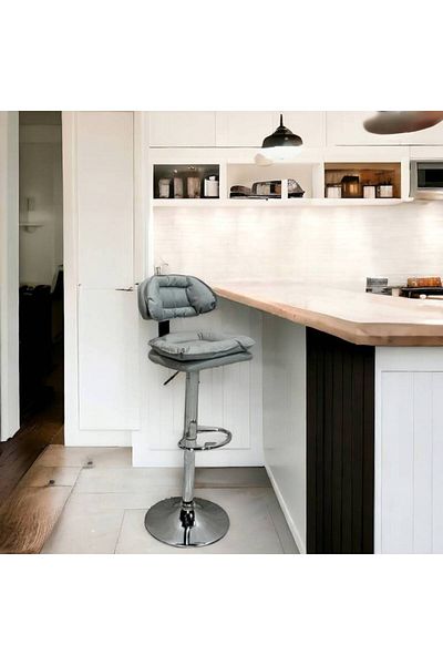 Al Saada Home Gray Bar Chair 125 x 45 x 45 cm
