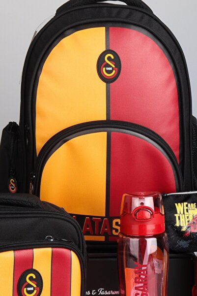 Galatasaray "Dekomus Pocket Notebook with Gift" New Season Licensed School with Stick, 3 Compartments for Lunch and Ca