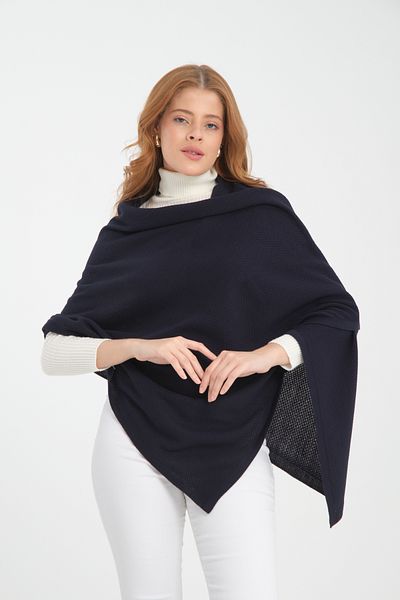 T Crazy T- Crazy Knitwear Honeycomb Pattern Knitwear Shoulder Shawl, Stylish Soft Textured Knitwear Knitted Shoulder Shawl
