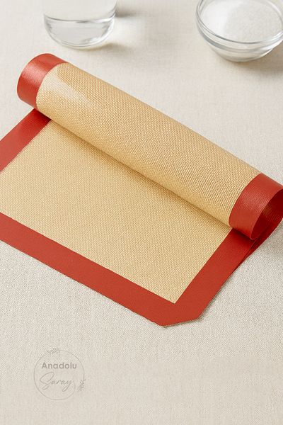 Anadolu Saray Reusable Bakeable Washable Self-Oiling Silicone Dough Rolling Baking Mat Silpat
