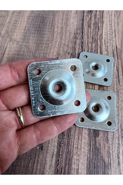 HAMADEX Flat Metal Furniture Connecting Apparatus 45X45 mm Coffee Table, Table, Cabinet Mounting Apparatus