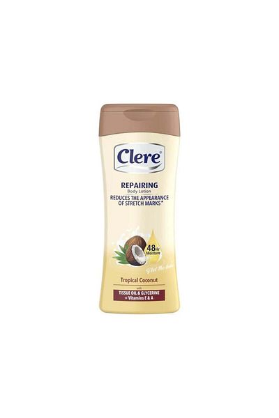 Clere Body and Hand Moisturizing Lotion with Tropical Coconut - 400ml