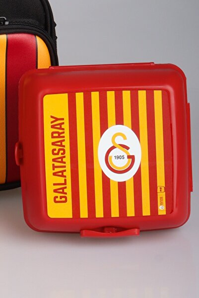 Galatasaray "Dekomus Pocket Notebook with Gift" New Season Licensed 3 Compartment Lunch Bag with Stick, 70