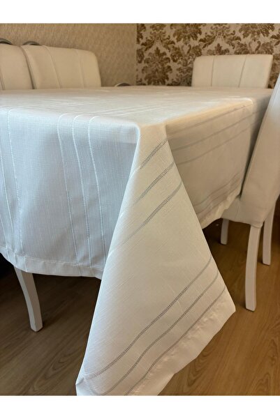 Mustgross Colber Gray Carefree Tablecloth 150X220 cm – Stylish and Easy to Clean - 1 Piece