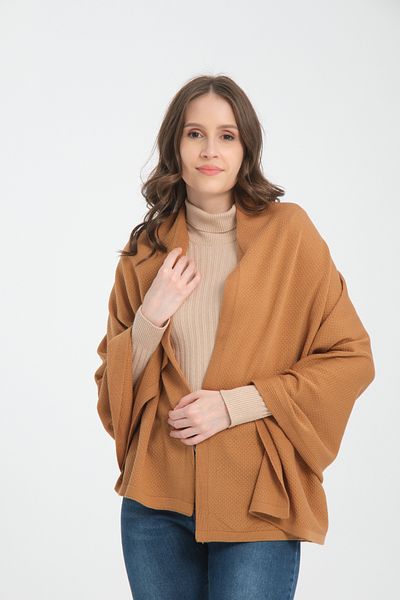 T Crazy T- Crazy Knitwear Honeycomb Pattern Knitwear Shoulder Shawl, Stylish Soft Textured Knitwear Knitted Shoulder Shawl