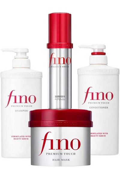 Fino Premium Touch Hair Care Set - Shampoo, Conditioner, Mask, and Oil for Dry and Damaged Hair