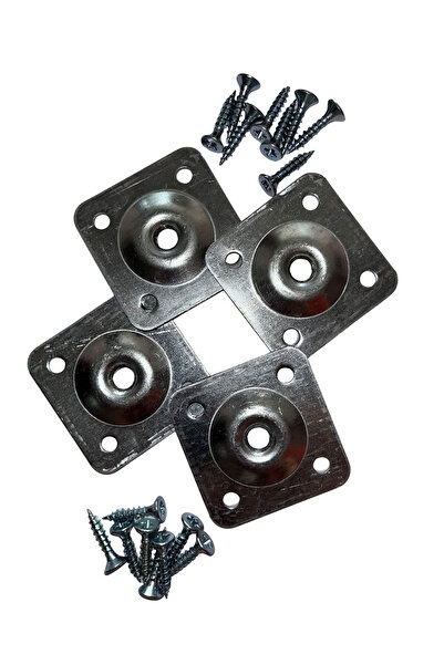 HAMADEX Flat Metal Furniture Connecting Apparatus 45X45 mm Coffee Table, Table, Cabinet Mounting Apparatus