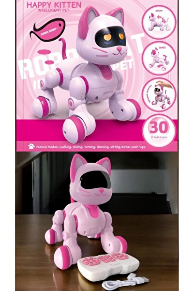 A-T AYZE-TRENDY Uzaktan Kumandalı Robot İnteraktif Şarjlı Akıllı Kedi 91844