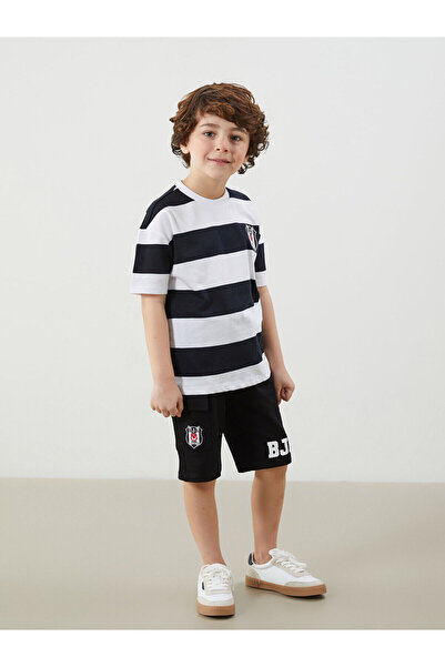 LC Waikiki Özmarka Нова колекция Шорти с еластична талия и принт за момчета