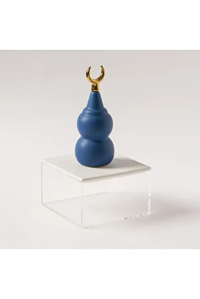 homez La Mesa acrylic dark blue decorative box 12*12*22.3 Cm