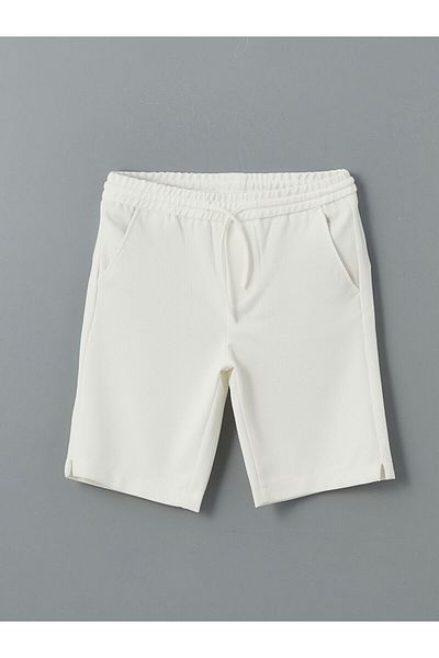 LC Waikiki Elastic Waist Textured Boy's Shorts
