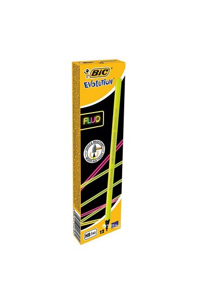 Bic Evo Fluo Pencil 12'Li Box 940757